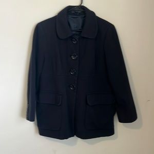 2/$15 Navy blue lg petite gap, pea coat